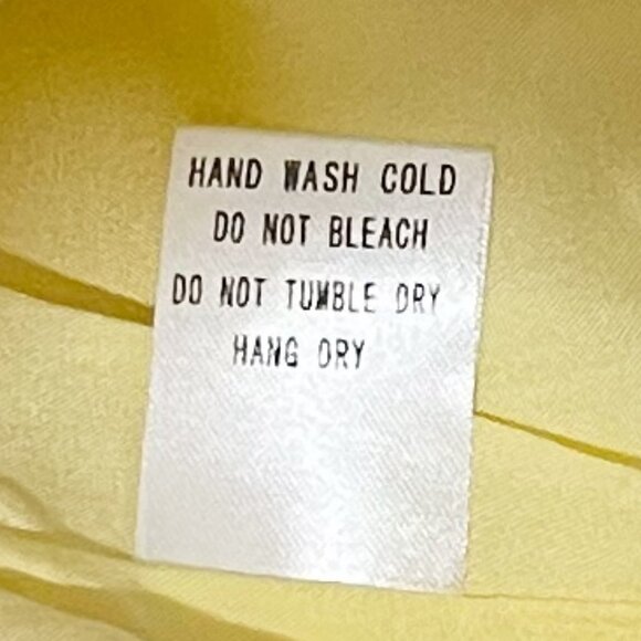 Talula Aritzia Large Yellow Short Sleeve Button Down Ruffle Top - Picture 6 of 6